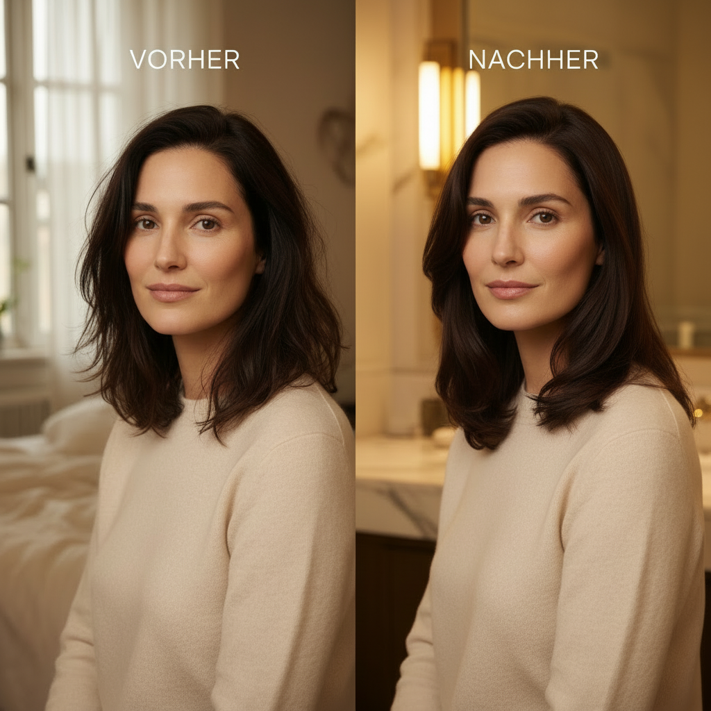 Vorher/Nachher natürlicher
